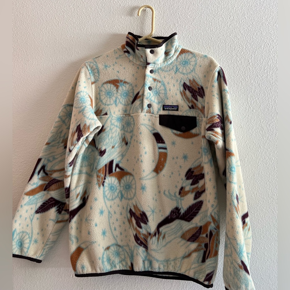 Women’s Patagonia Synchilla Owl Pattern Size Medium